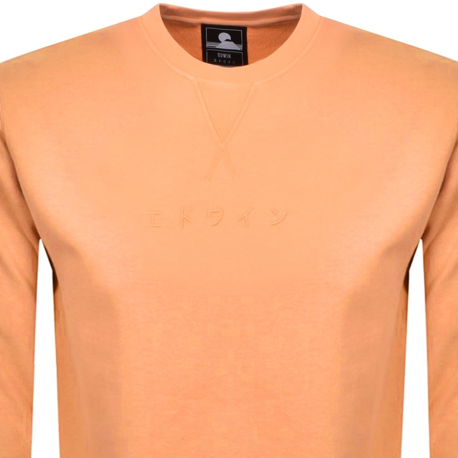 Alternative Image for ProductEdwin Base Crew Neck Sweatshirt Orange2
